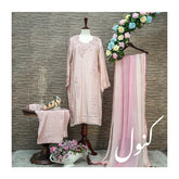 Kanwal Rosewater Delight: Embellished Cotton Net Suit