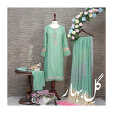 Gul e Bahar: Mint Melody Khaadi Net Suit