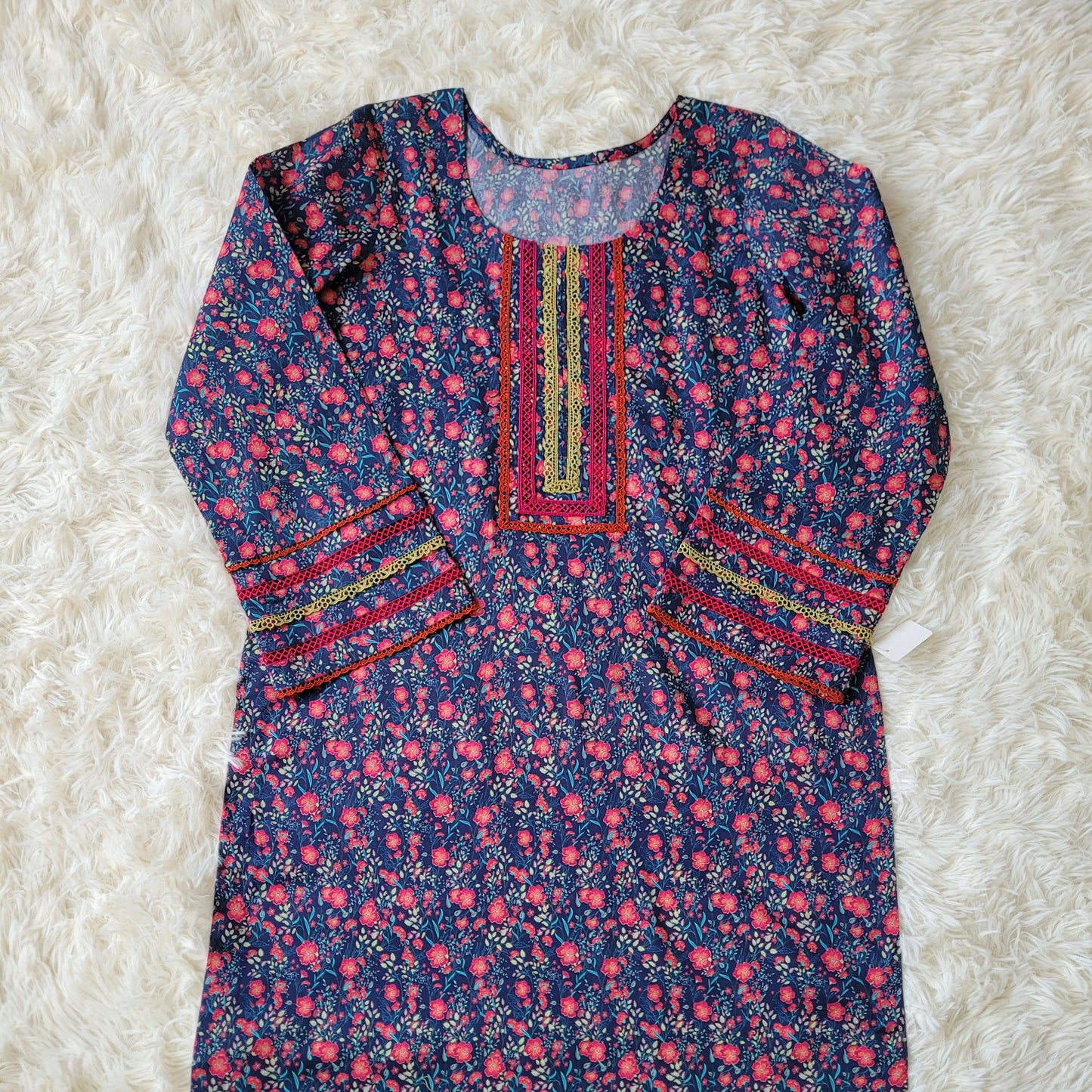 Midnight Bloom Printed Lawn Coords