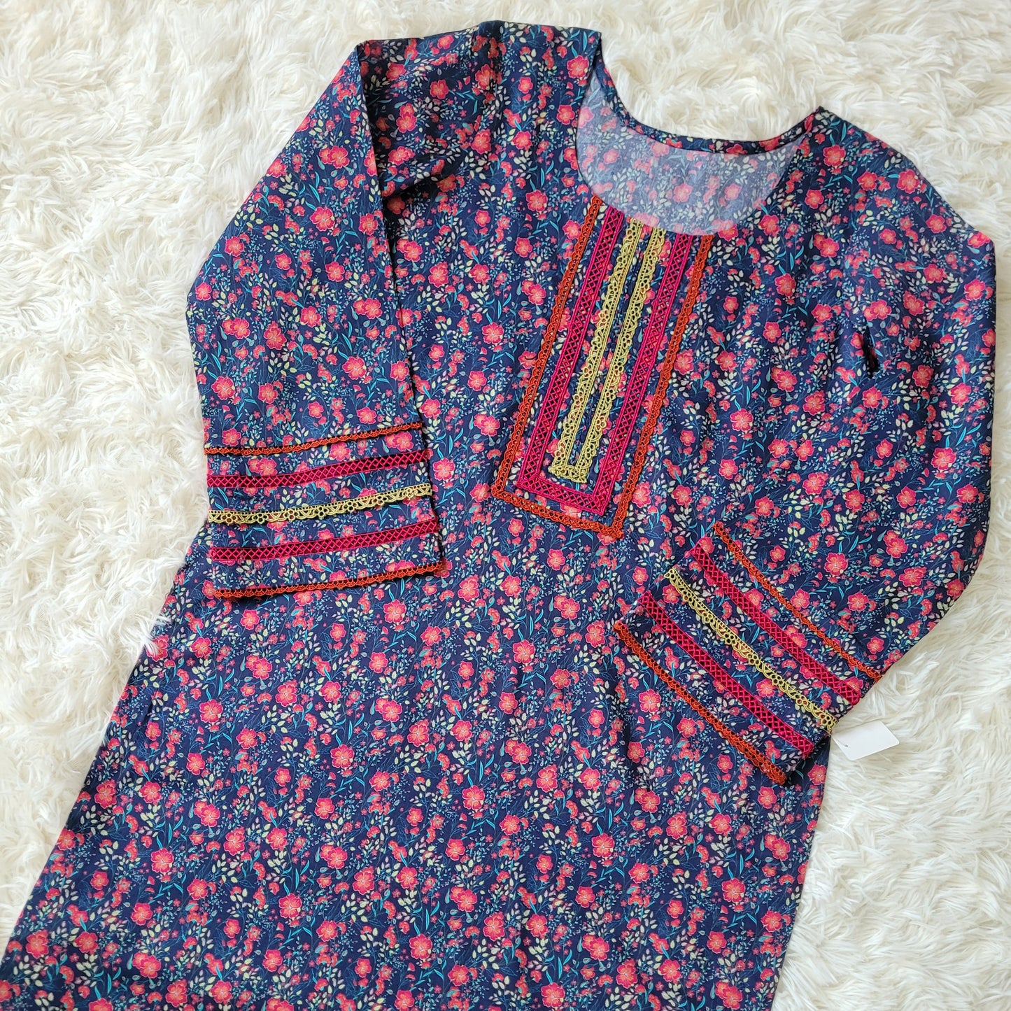 Midnight Bloom Printed Lawn Coords