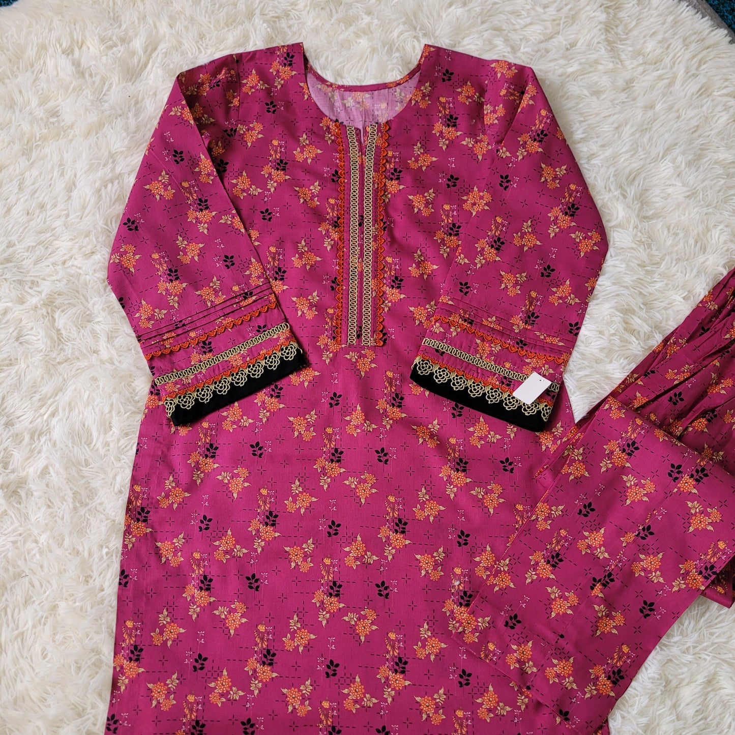 Fuchsia Floral Print Coords