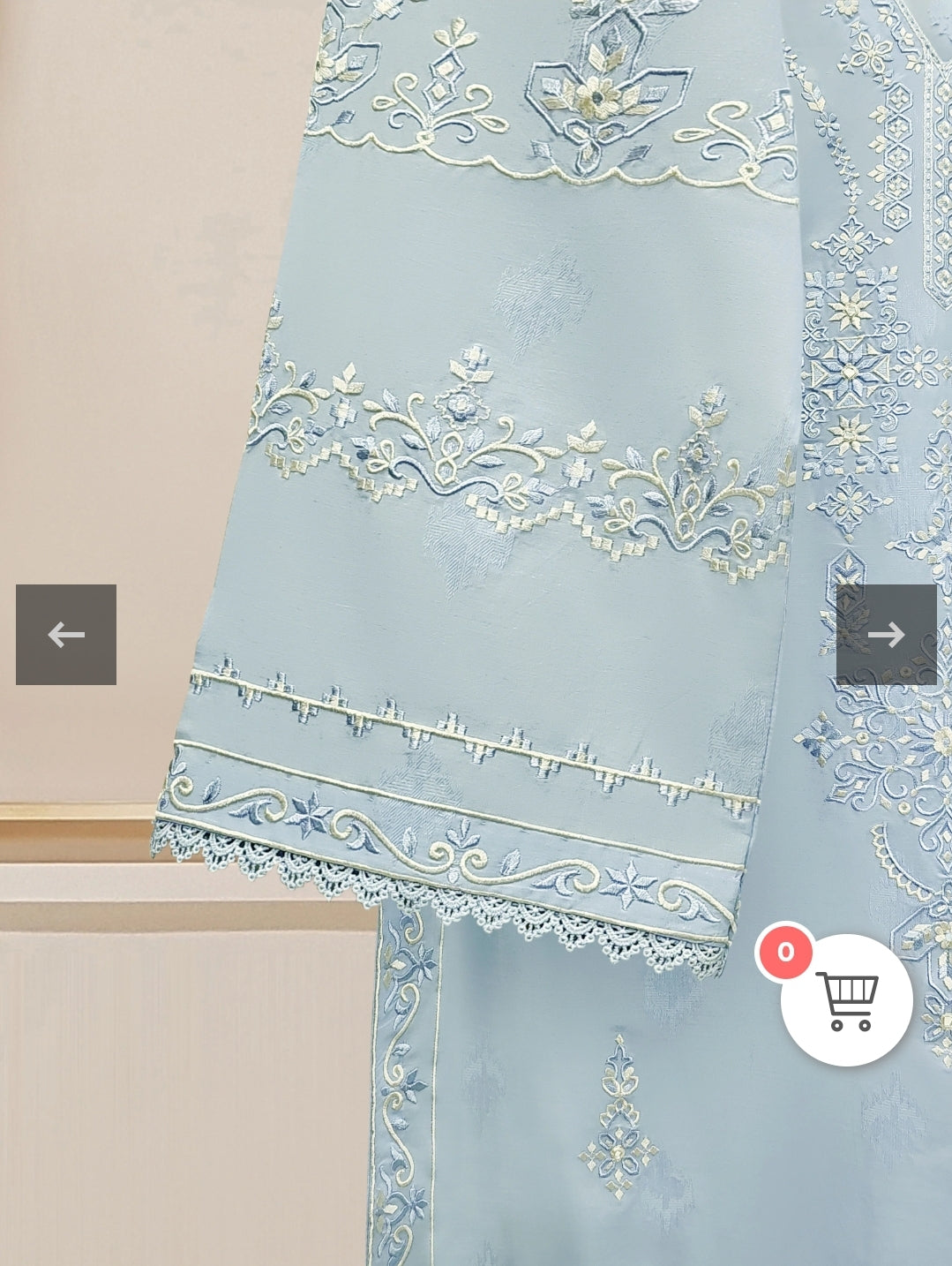 Agha Noor Intricately Embroidered Shirt