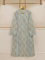 Agha Noor Cool Grey Printed Lawn Suit with Dupatta