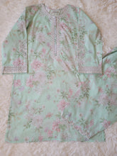 Baroque Mint Floral: Printed Lawn Co-ords