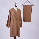 Caramel Chic: Marina Two-Piece Suit