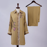 Goldenrod Meadow: Embroidered Marina Two-Piece