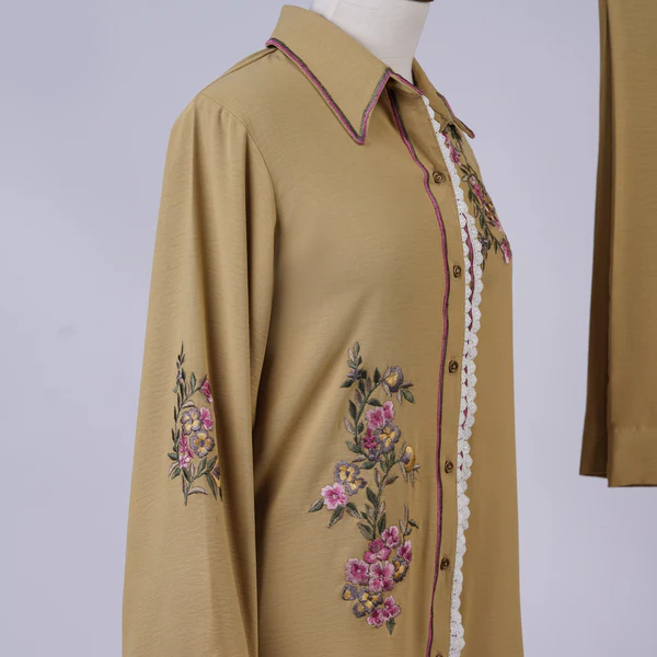 Goldenrod Meadow: Embroidered Marina Two-Piece