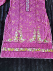 Farah Talib Aziz Fuchsia Dream Embroidered Lawn Suit with Printed Chiffon Dupatta
