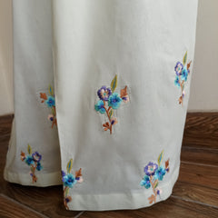 Whimsical Meadow Embroidered Shalwar (Available in White or Black)