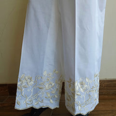 Regal Ivory Bloom Embroidered Shalwar