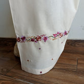 Maison Cream Chic Embroidered Shalwar