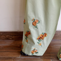 Whisper Mint Blossom Embroidered Shalwar