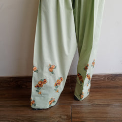 Whisper Mint Blossom Embroidered Shalwar