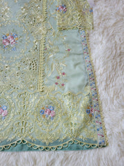 Mushq Meadow Bloom Fully Embroidered Lawn Suit with Pure Silk Dupatta