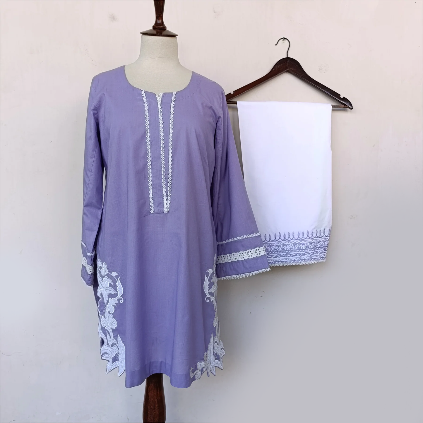 Lavender Lace Grace Cotton Set