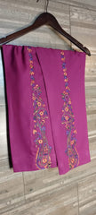 Regal Plum Paisley Embroidered Trouser