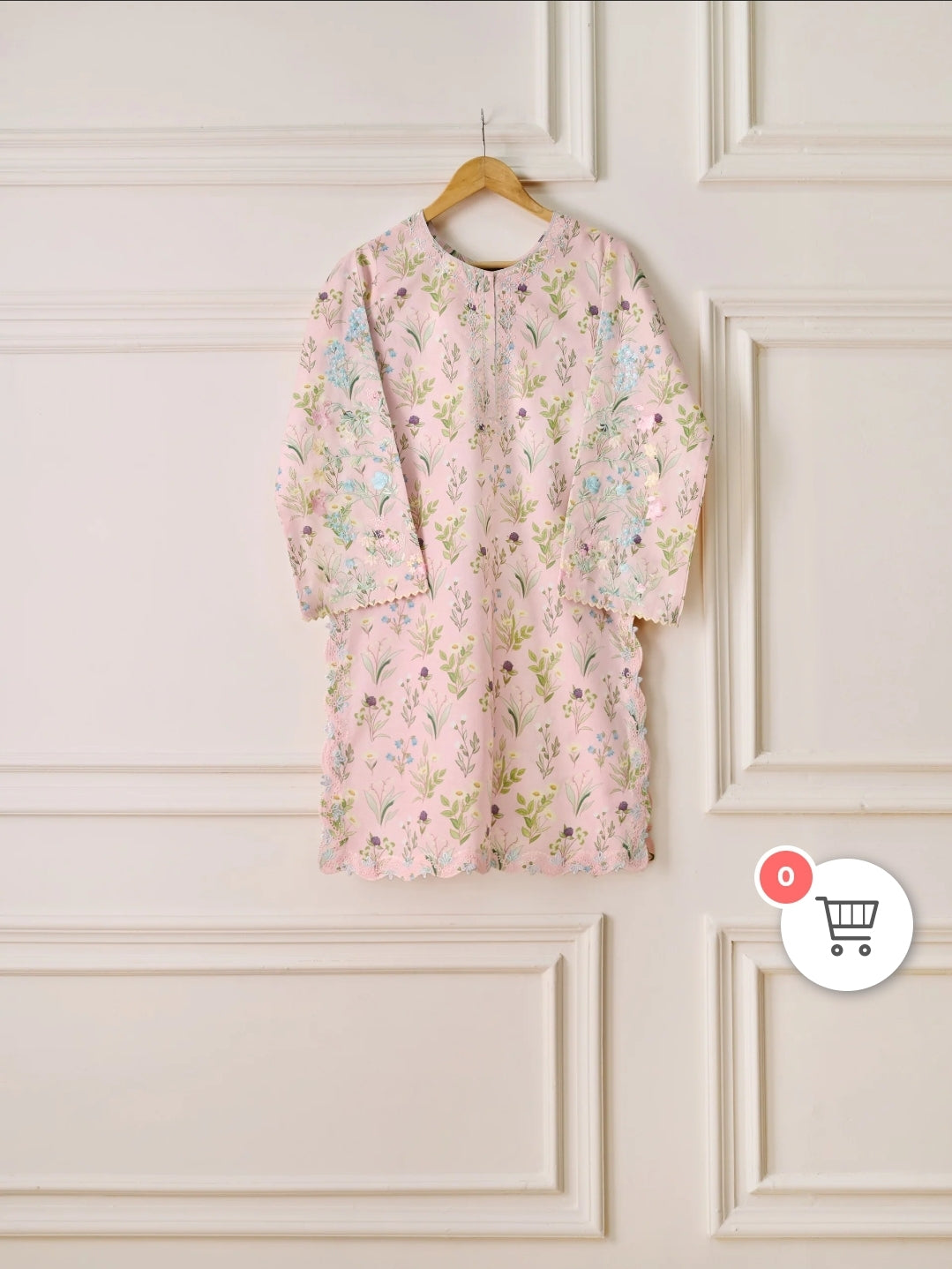 Agha Noor Rose Garden Charm: Multi-Embroidered Lawn Suit