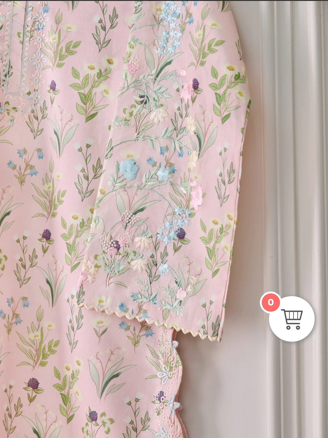 Agha Noor Rose Garden Charm: Multi-Embroidered Lawn Suit