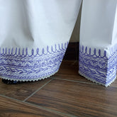 Purple Aari Embroidered Shalwar