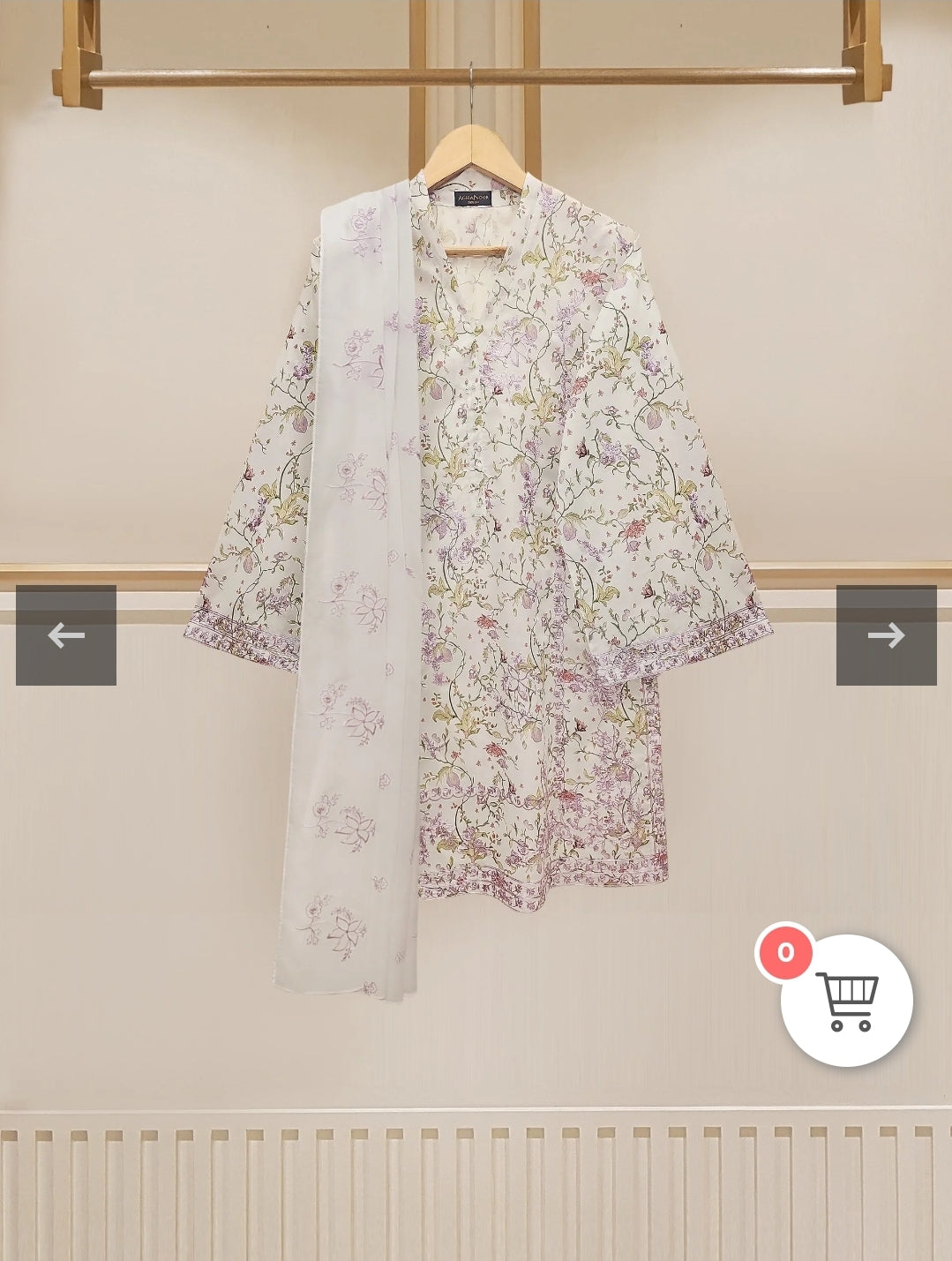 Aqua Dream: Embroidered Two-Piece Suit