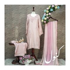 Kanwal Rosewater Delight: Embellished Cotton Net Suit