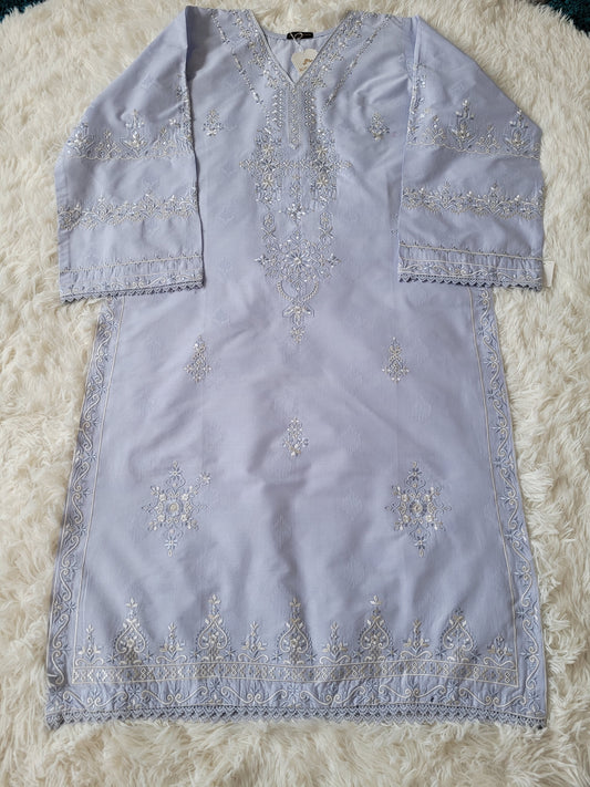 Agha Noor Intricately Embroidered Shirt