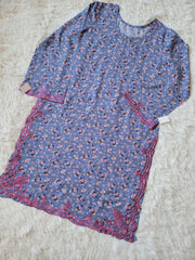 2 Piece Blue All-Over Floral Print