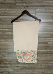 Blushing Lotus Cotton Embroidered Shalwar