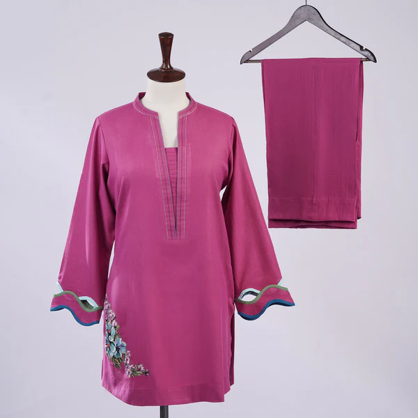 Fuchsia Floral: Marina Two-Piece Dress