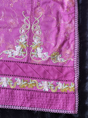 Farah Talib Aziz Fuchsia Dream Embroidered Lawn Suit with Printed Chiffon Dupatta