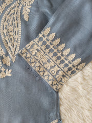 Agha Noor Sterling Bloom Embroidered Cotton Net Formal Suit