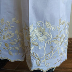 Regal Ivory Bloom Embroidered Shalwar