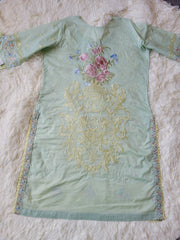 Mushq Meadow Bloom Fully Embroidered Lawn Suit with Pure Silk Dupatta