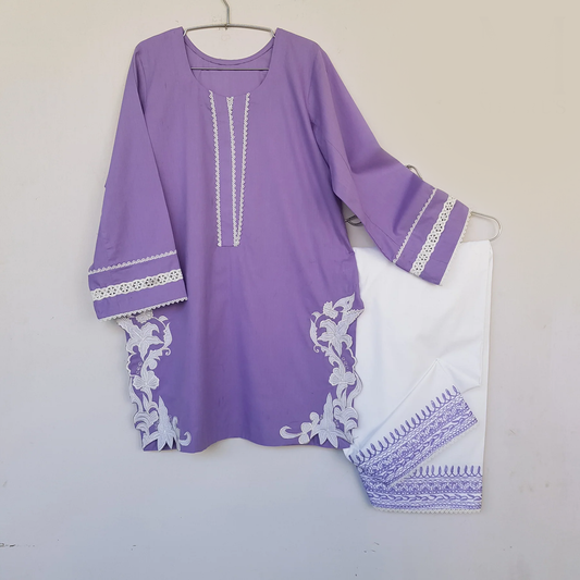 Lavender Lace Grace Cotton Set
